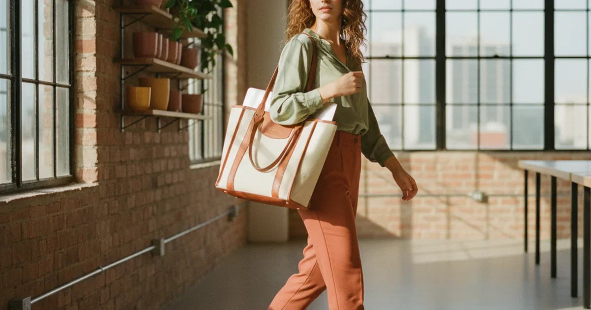 trousse scolaire — jeune écolière de 9 ans ouvrant une trousse matelassée à motif daisy sur un bureau en bois clair dans une salle de classe lumineuse