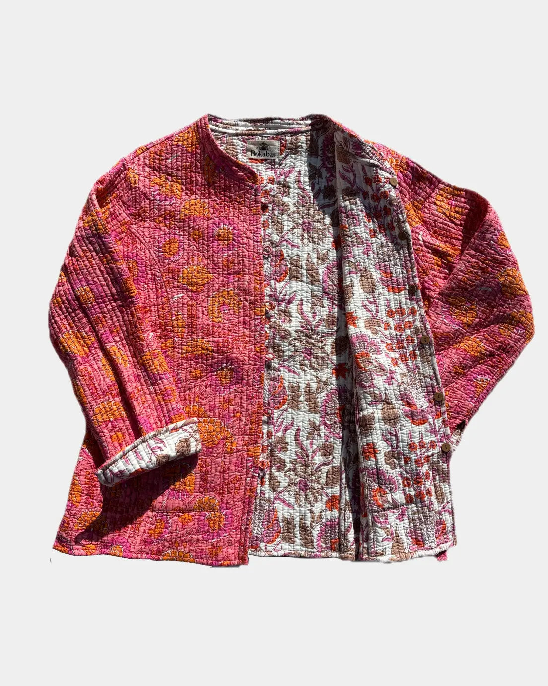 Veste avec manches réversible en coton matelassé - MARIE - Bokabas Sac (Image 2)