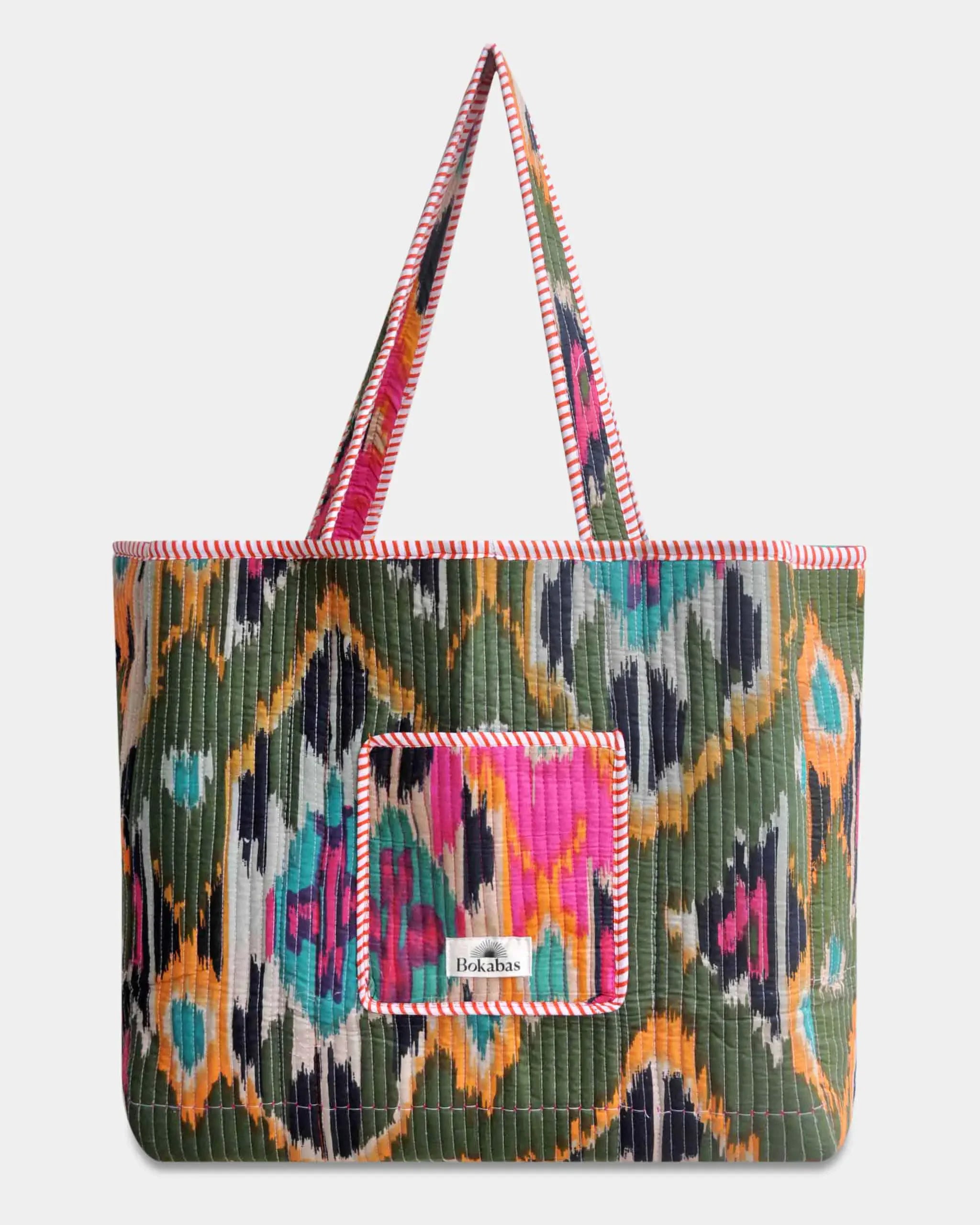 Sac cabas réversible en coton matelassé - DESI Rose - Bokabas Sac (Image 3)