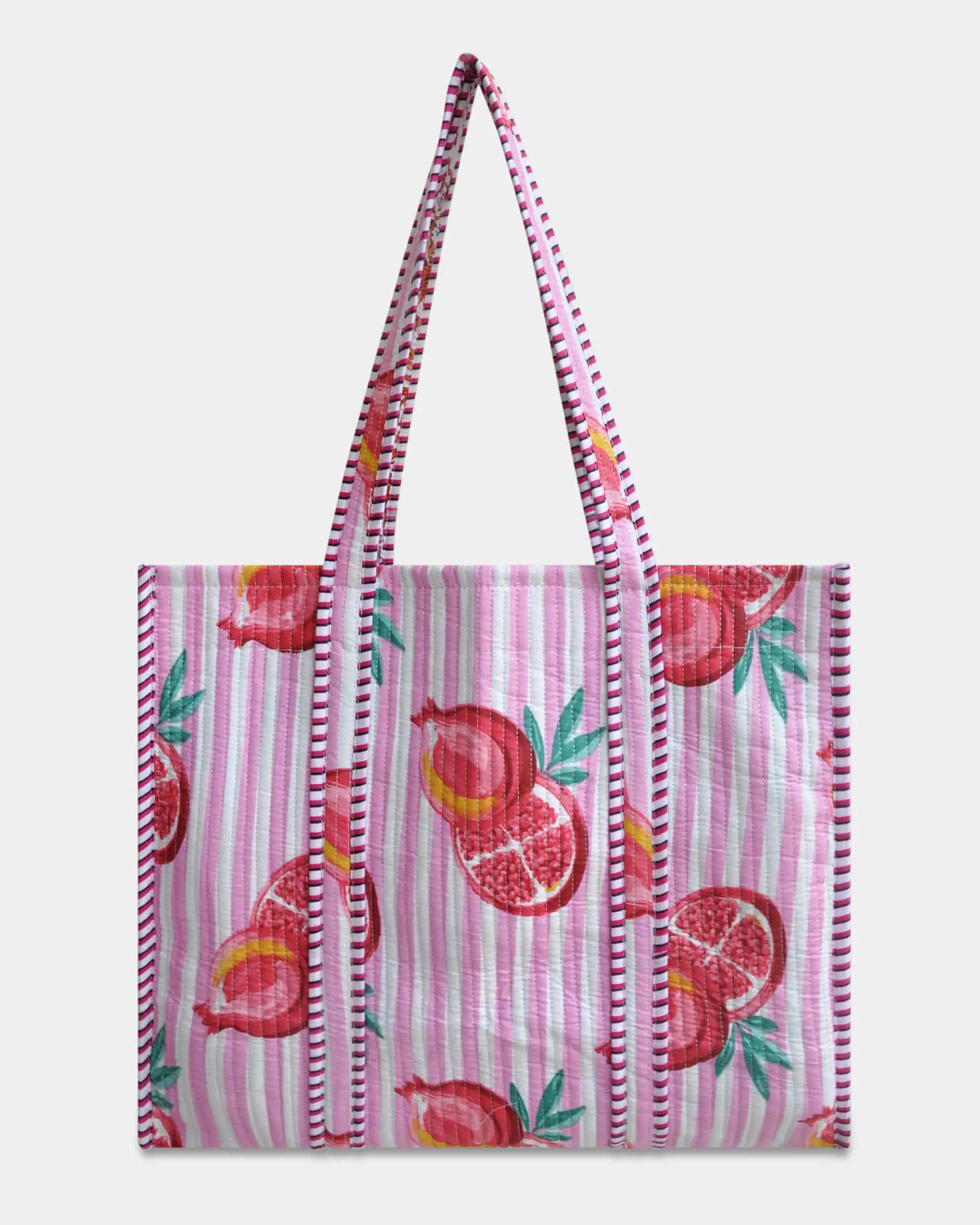 Sac cabas réversible en coton matelassé - GRENADE - Bokabas Sac (Image 1)