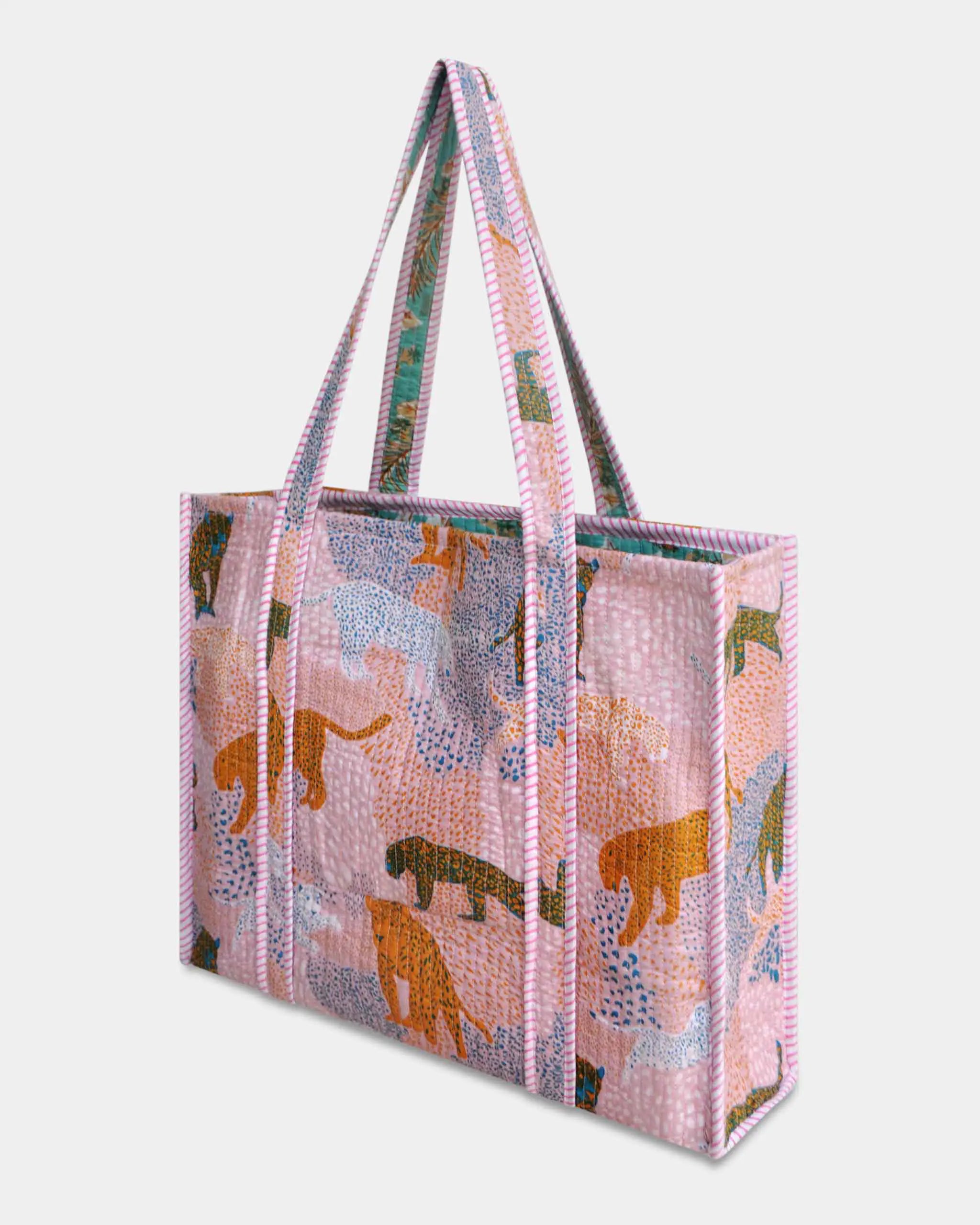 Sac cabas matelassé en coton réversible - PALORIS