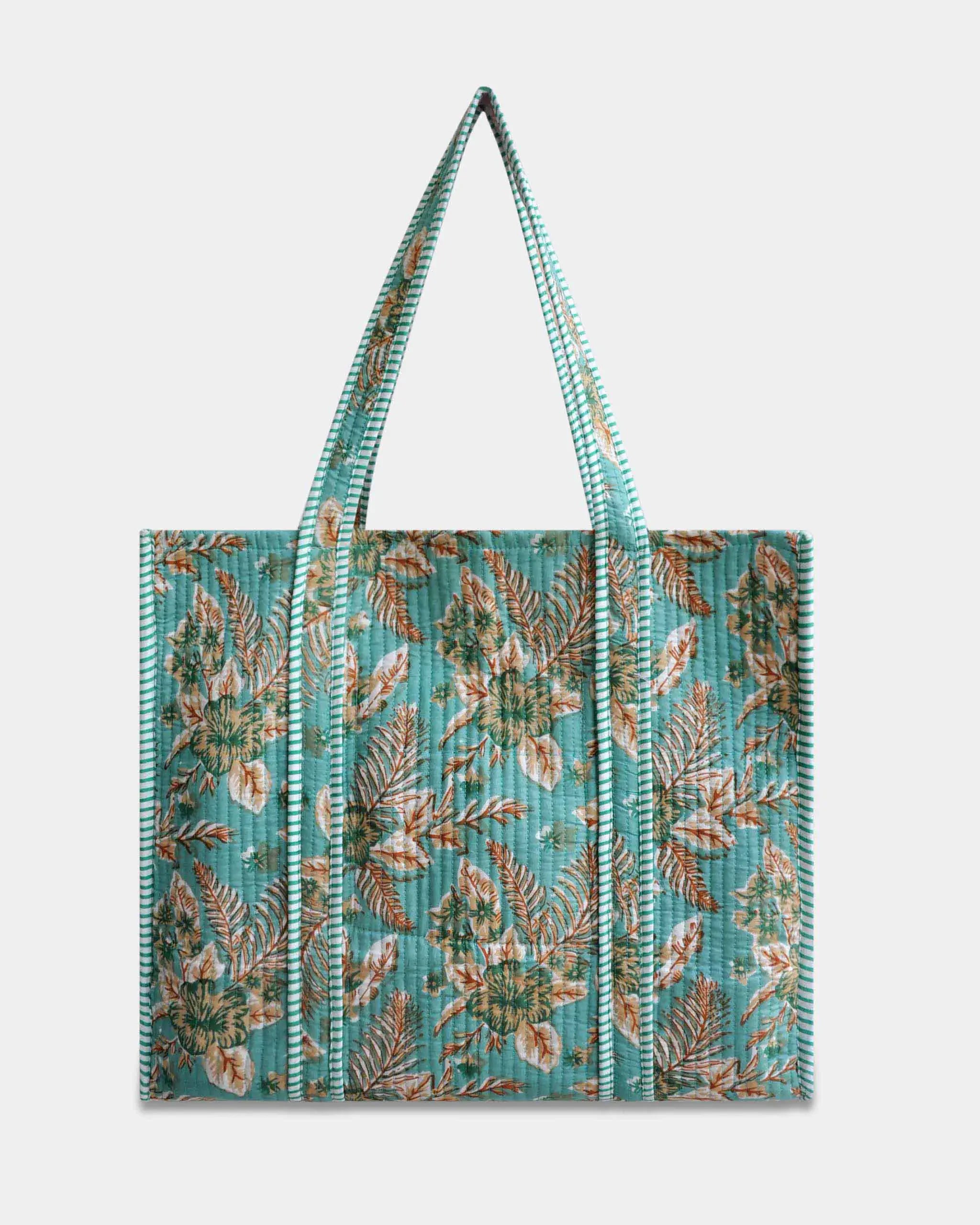 Sac cabas réversible en coton matelassé - TURO - Bokabas Sac (Image 1)