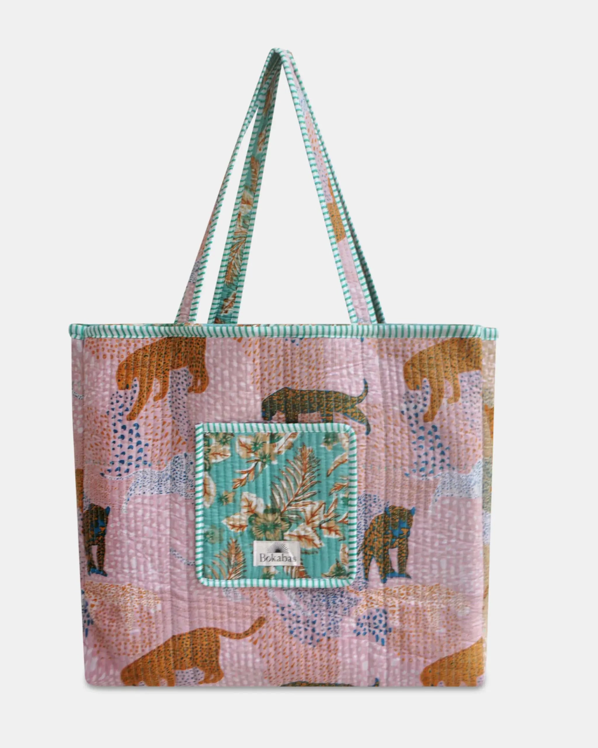 Sac cabas réversible en coton matelassé - TURO - Bokabas Sac (Image 3)