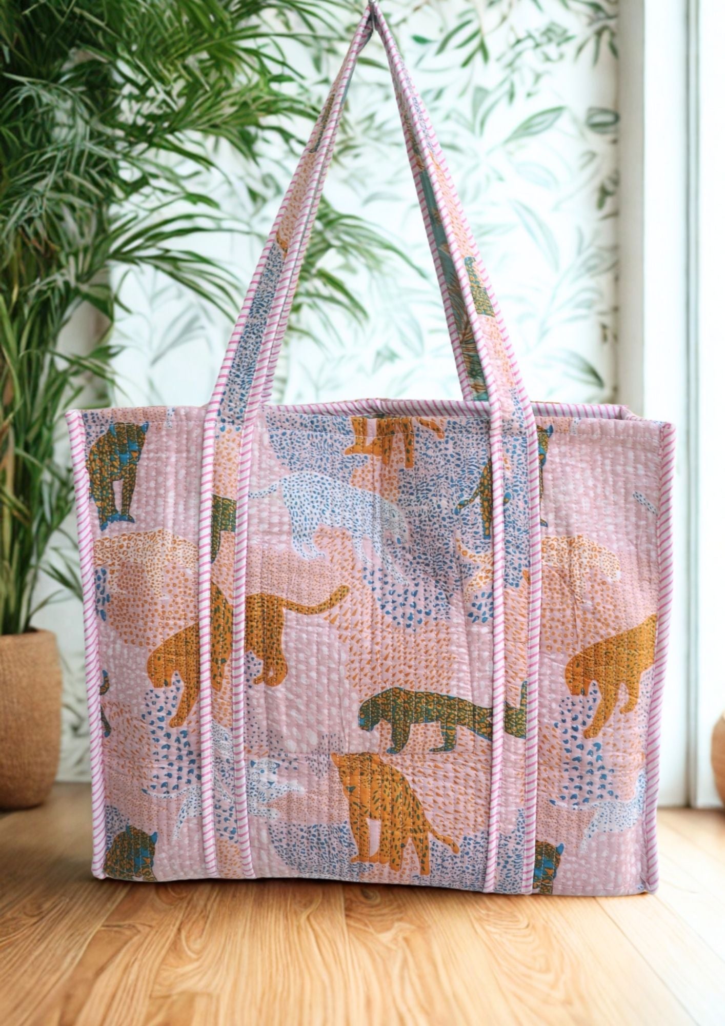 Sac cabas matelassé en coton réversible - PALORIS