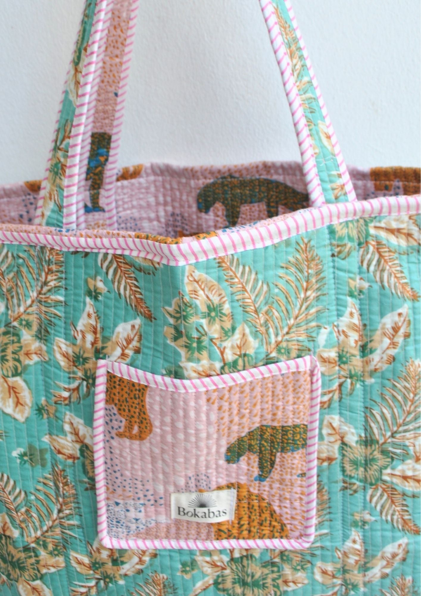 Sac cabas matelassé en coton réversible - PALORIS