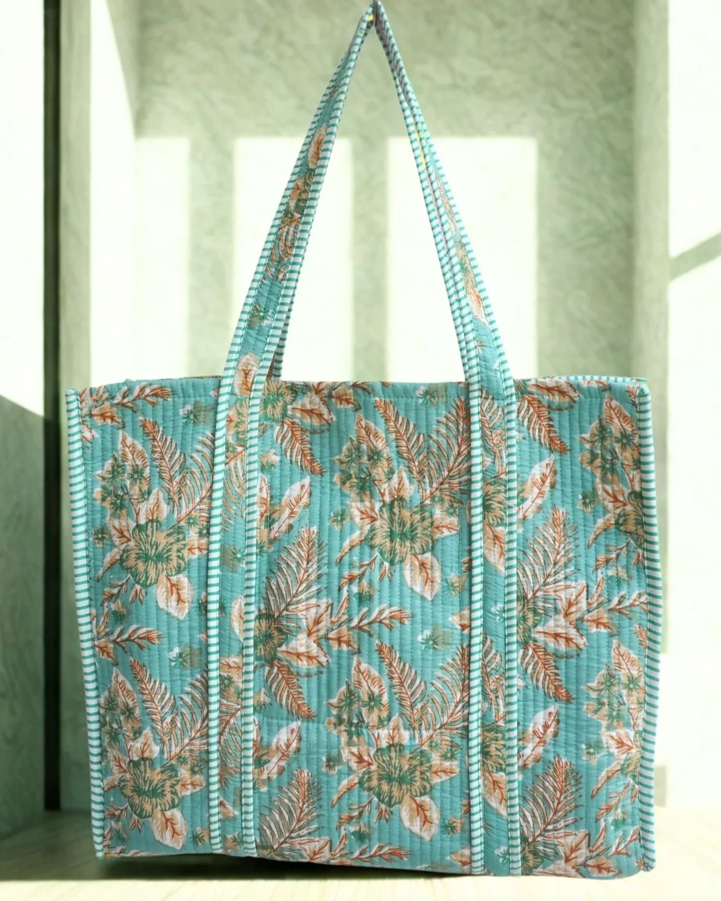 Sac cabas réversible en coton matelassé - TURO - Bokabas Sac (Image 4)