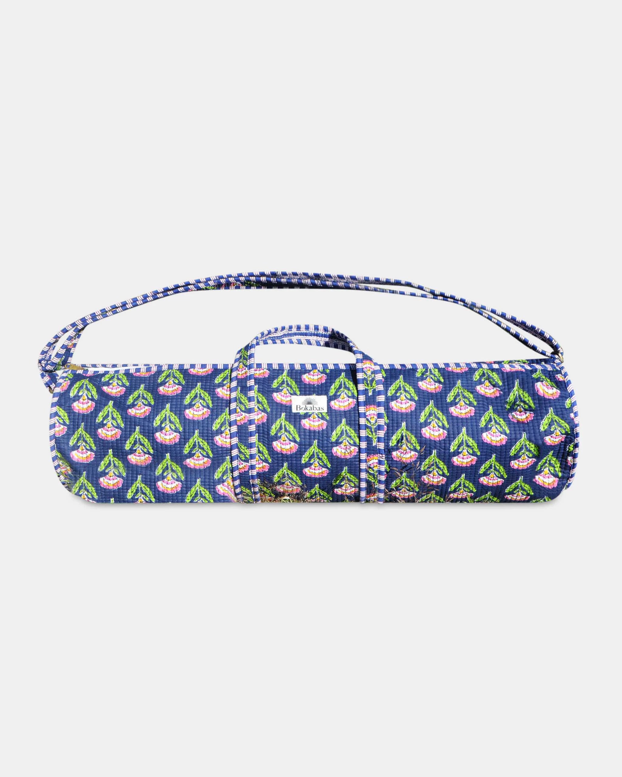 Sac de yoga en coton matelassé - BOUQUET - Bokabas Sac de yoga (Image 1)