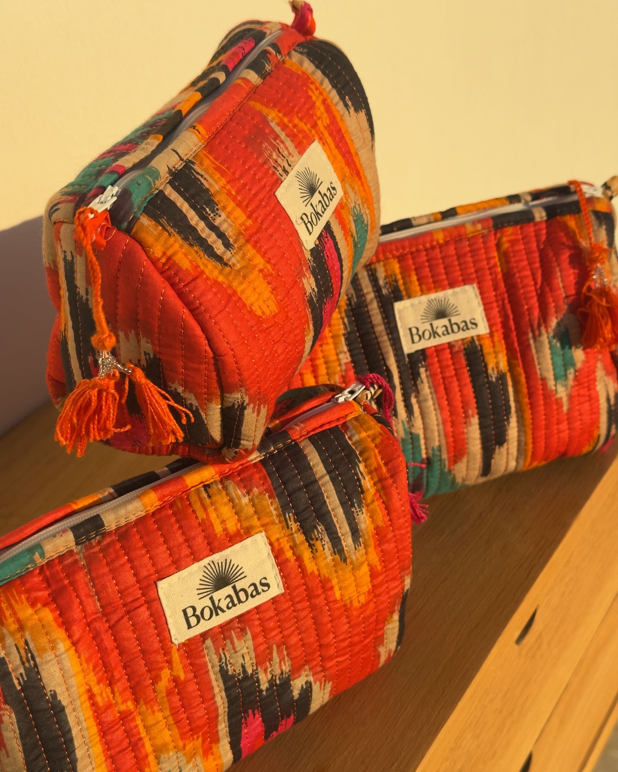 Trousse matelassée - DESI orange - Bokabas Trousse (Image 1)