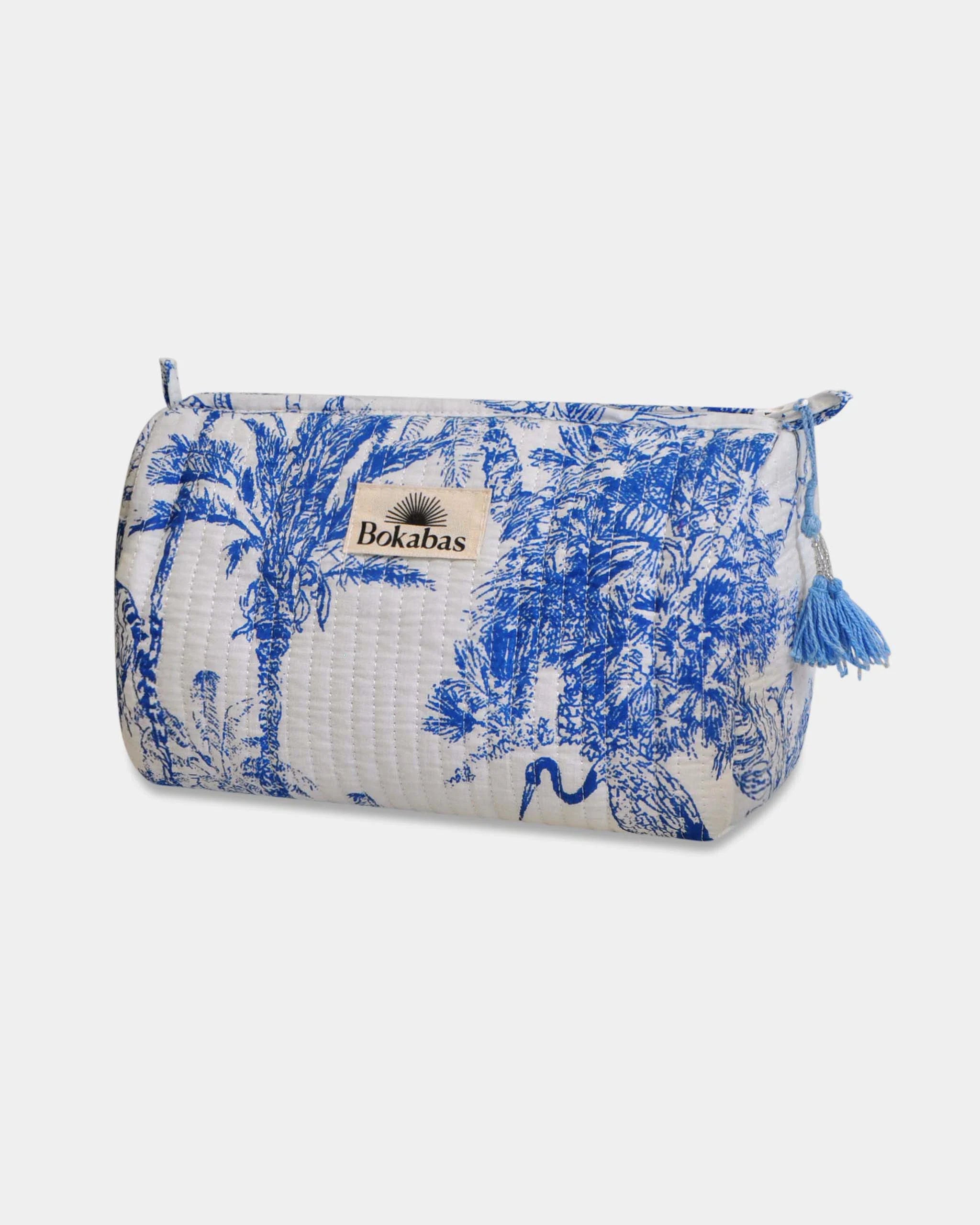 Trousse matelassée - JOUY Bleu - Bokabas Trousse (Image 3)