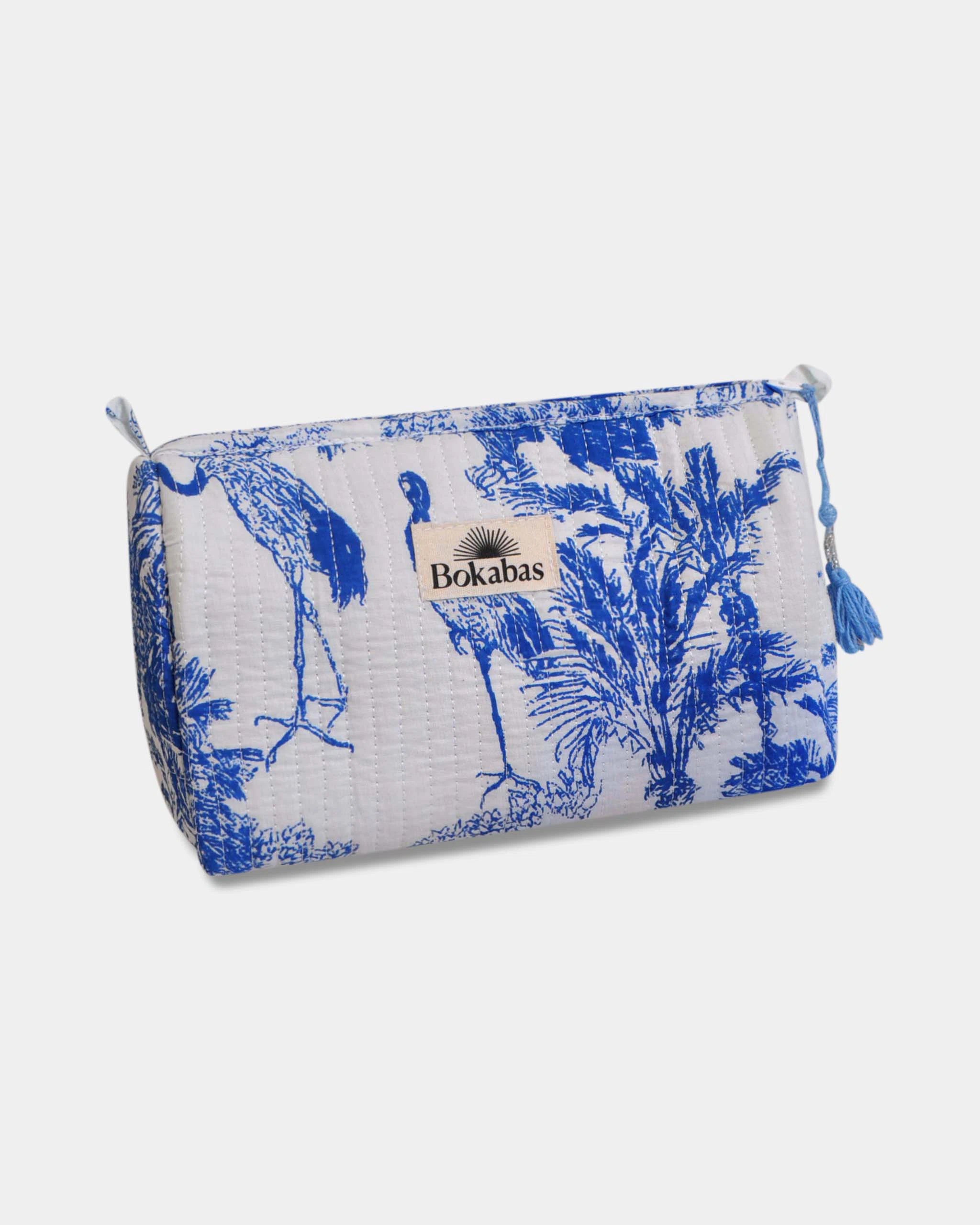 Trousse matelassée - JOUY Bleu - Bokabas Trousse (Image 4)