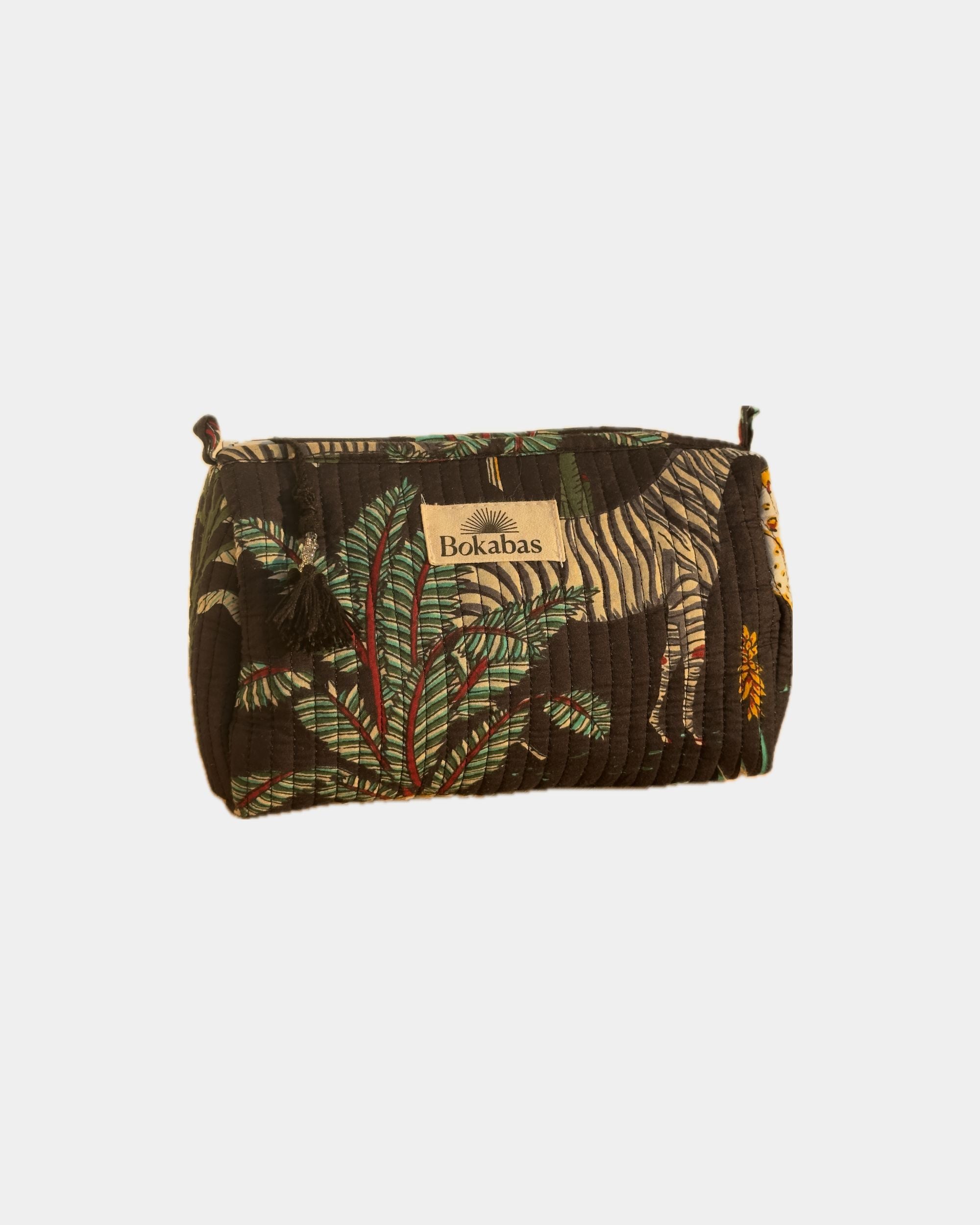 Trousse matelassée - JUNGLE noir - Bokabas Trousse (Image 1)