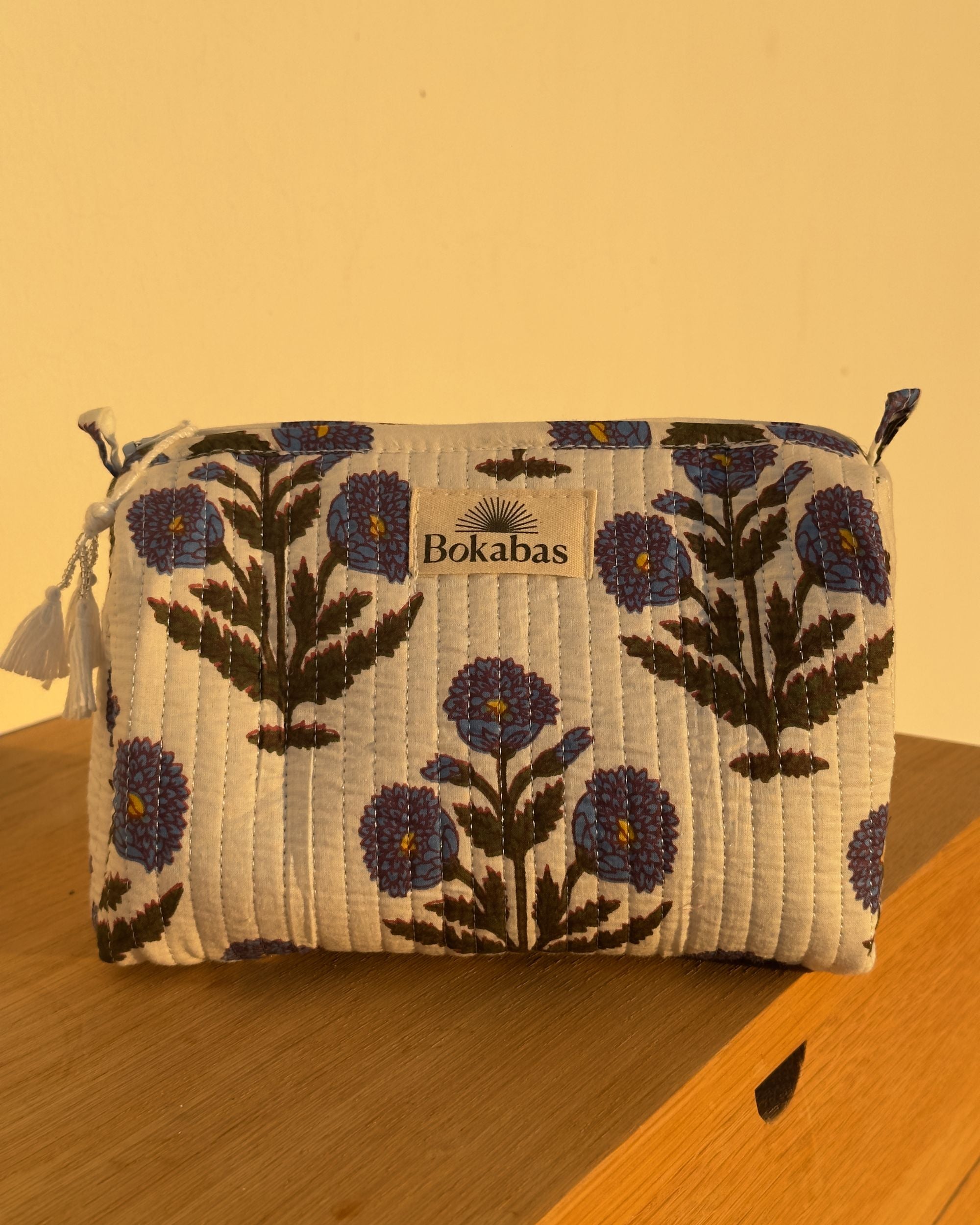 Trousse matelassée - ROSE blanche - Bokabas Trousse (Image 3)