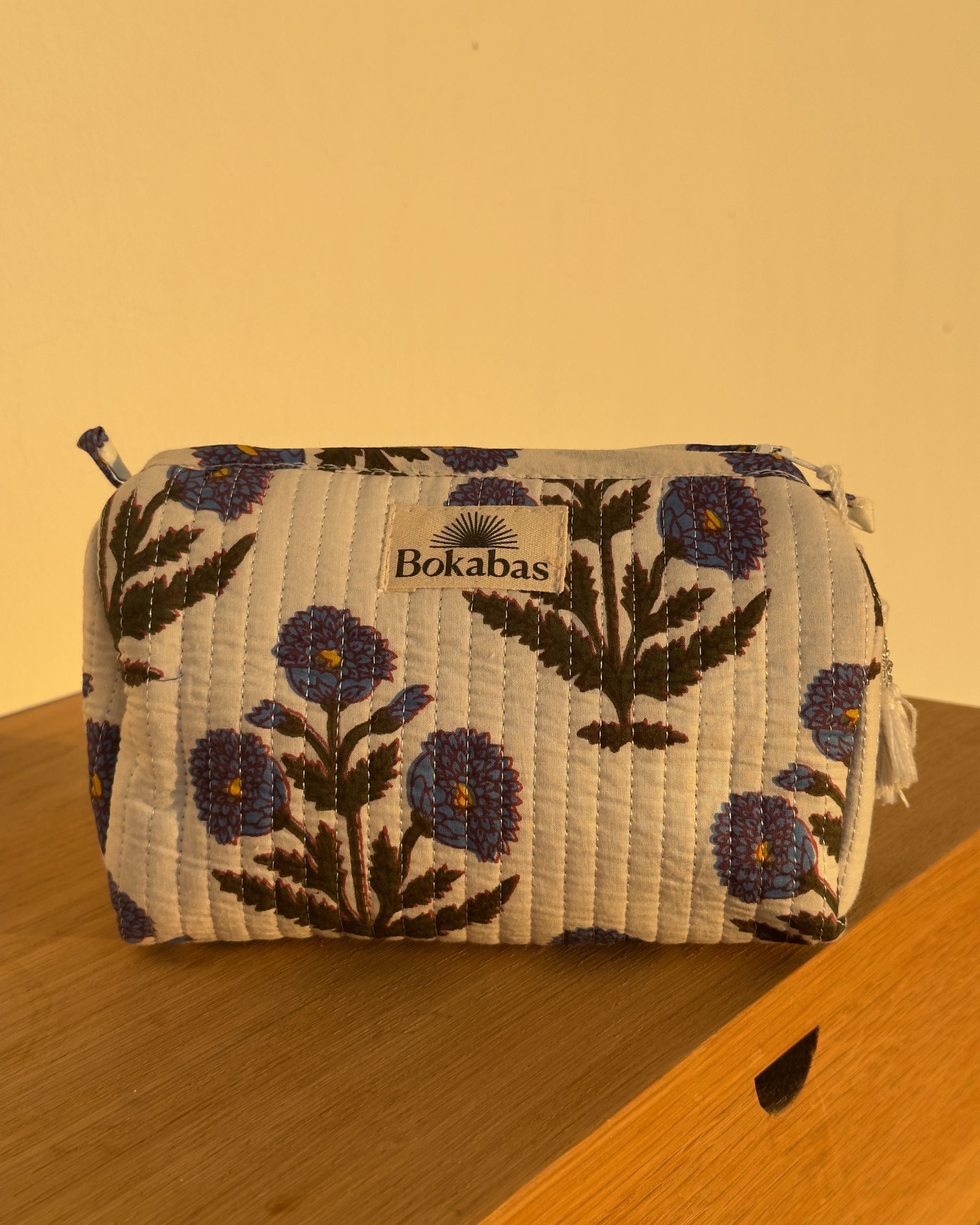 Trousse matelassée - ROSE blanche - Bokabas Trousse (Image 4)