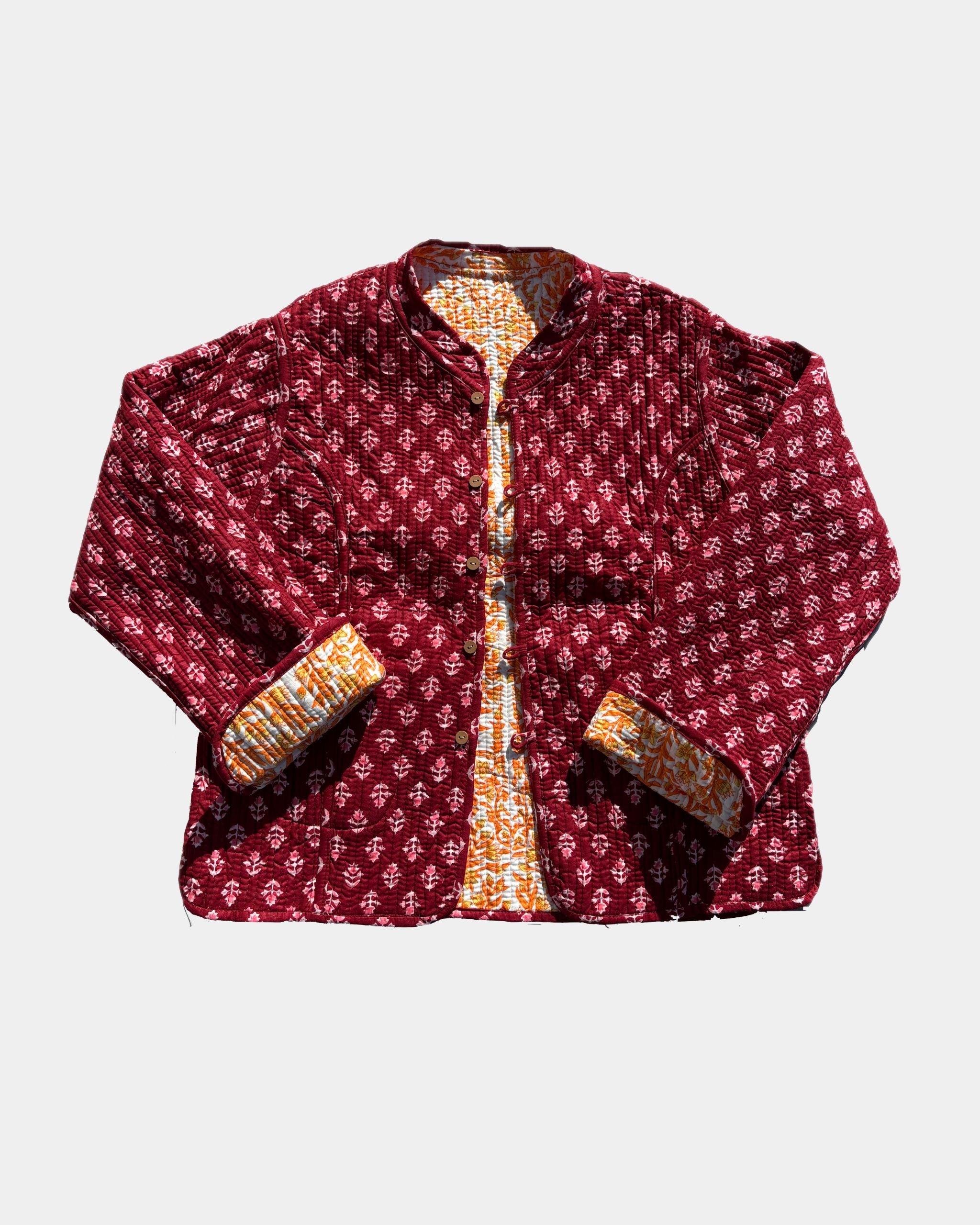 Veste avec manches réversible en coton matelassé - VAL jaune - Bokabas Sac (Image 4)