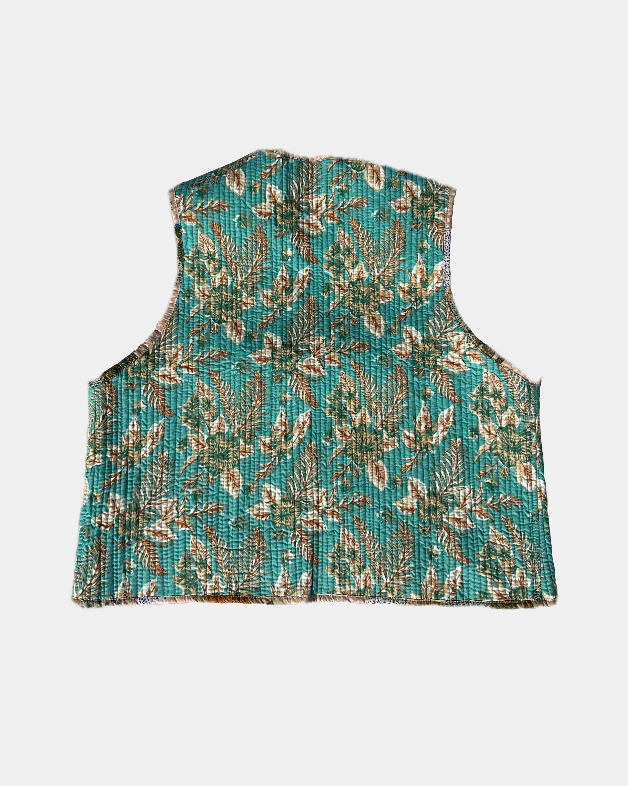 Veste sans manches réversible en coton matelassé - PALE - Bokabas Sac (Image 4)