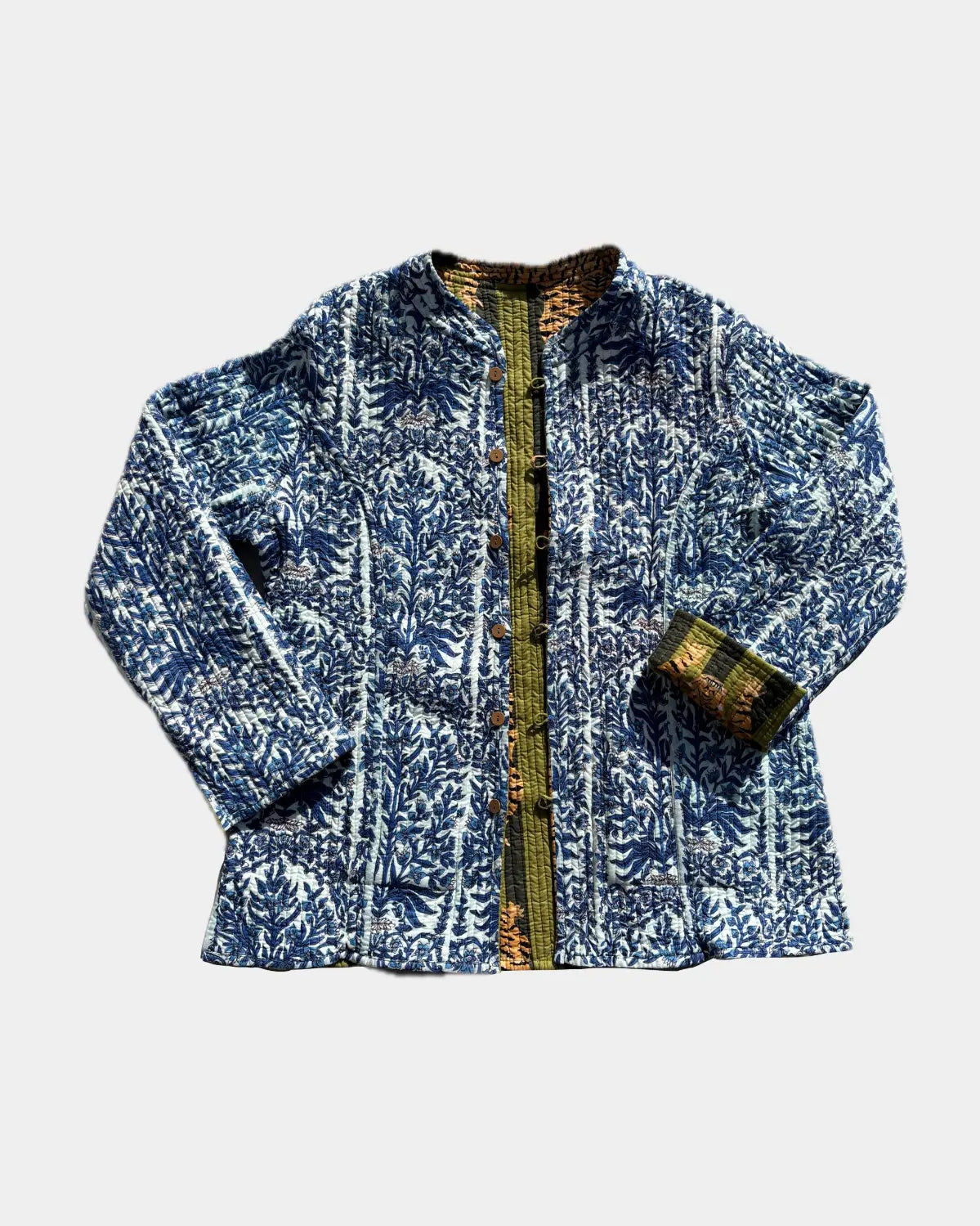 Veste avec manches réversible en coton matelassé - TIGRE Vert