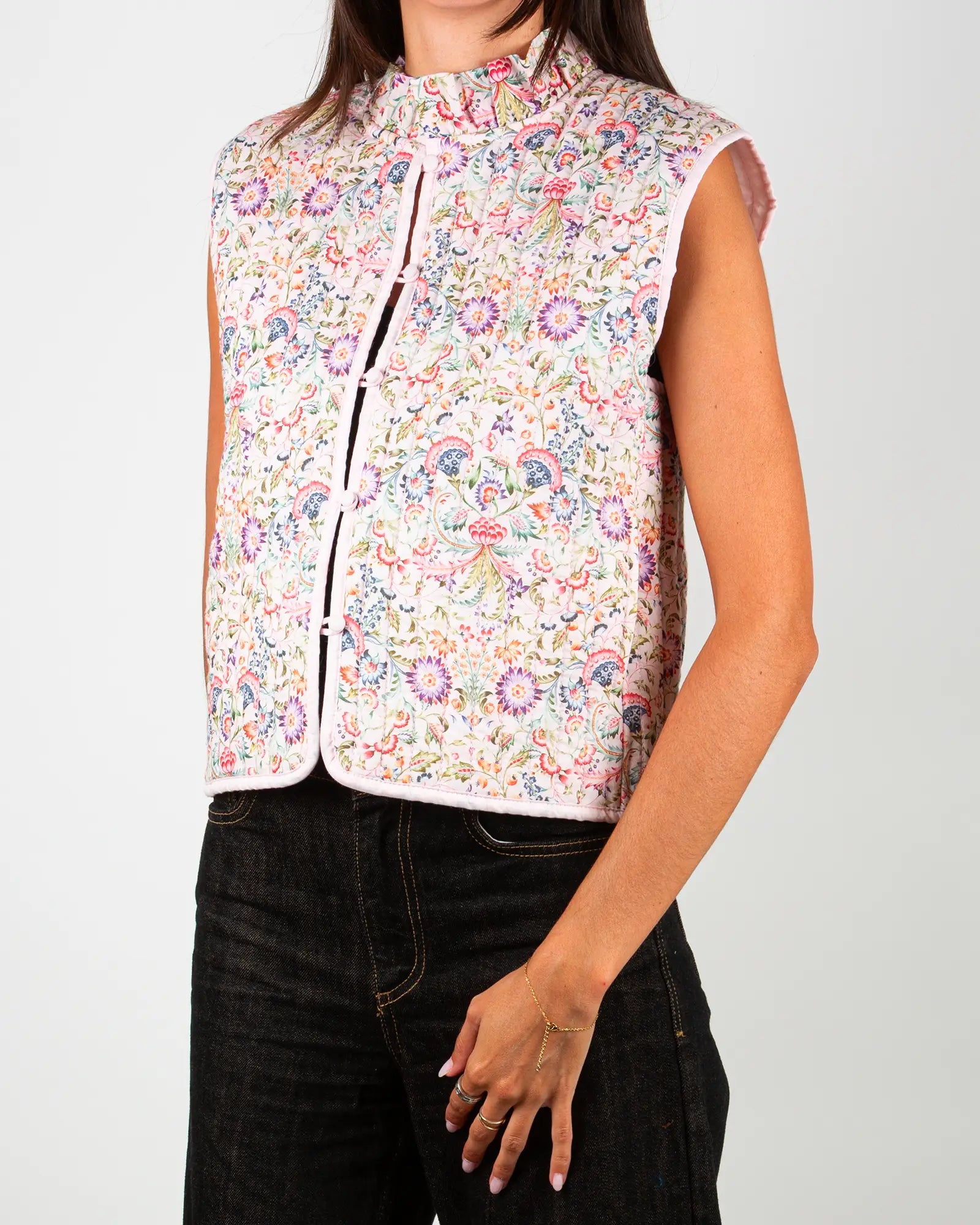 Gilet trapuntato senza maniche donna Febre