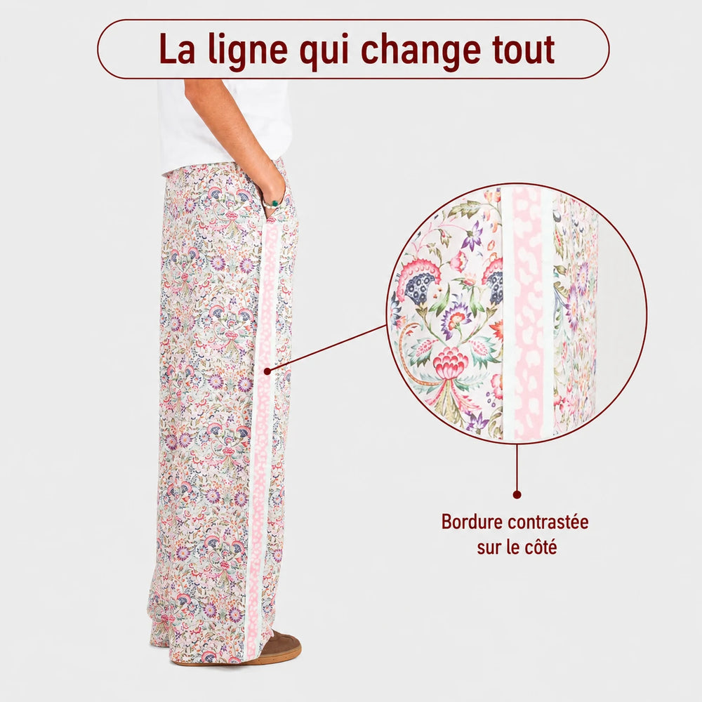 Women's flowy printed Morris trousers