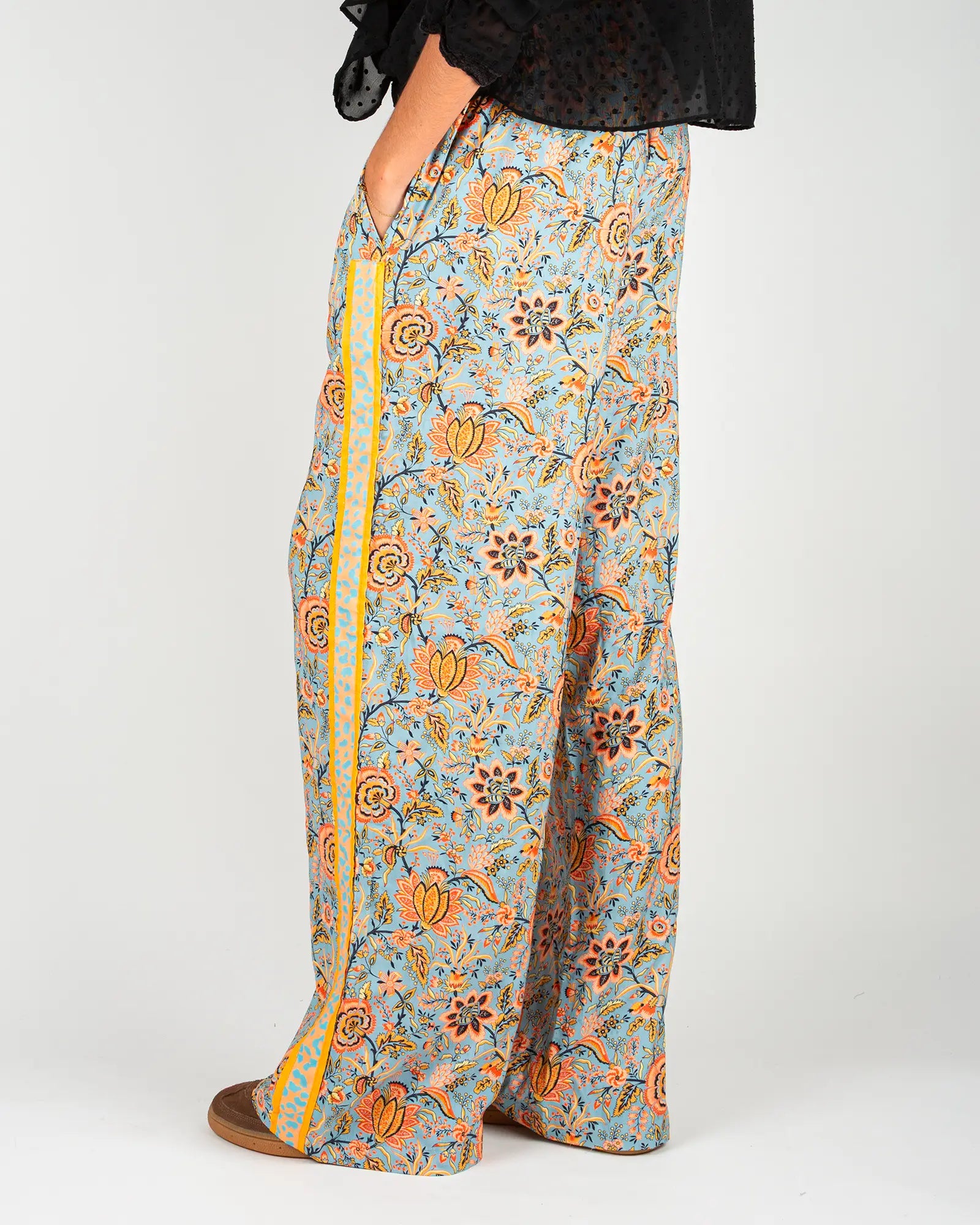 Pantalon fluide femme imprimé Lolem – Bokabas