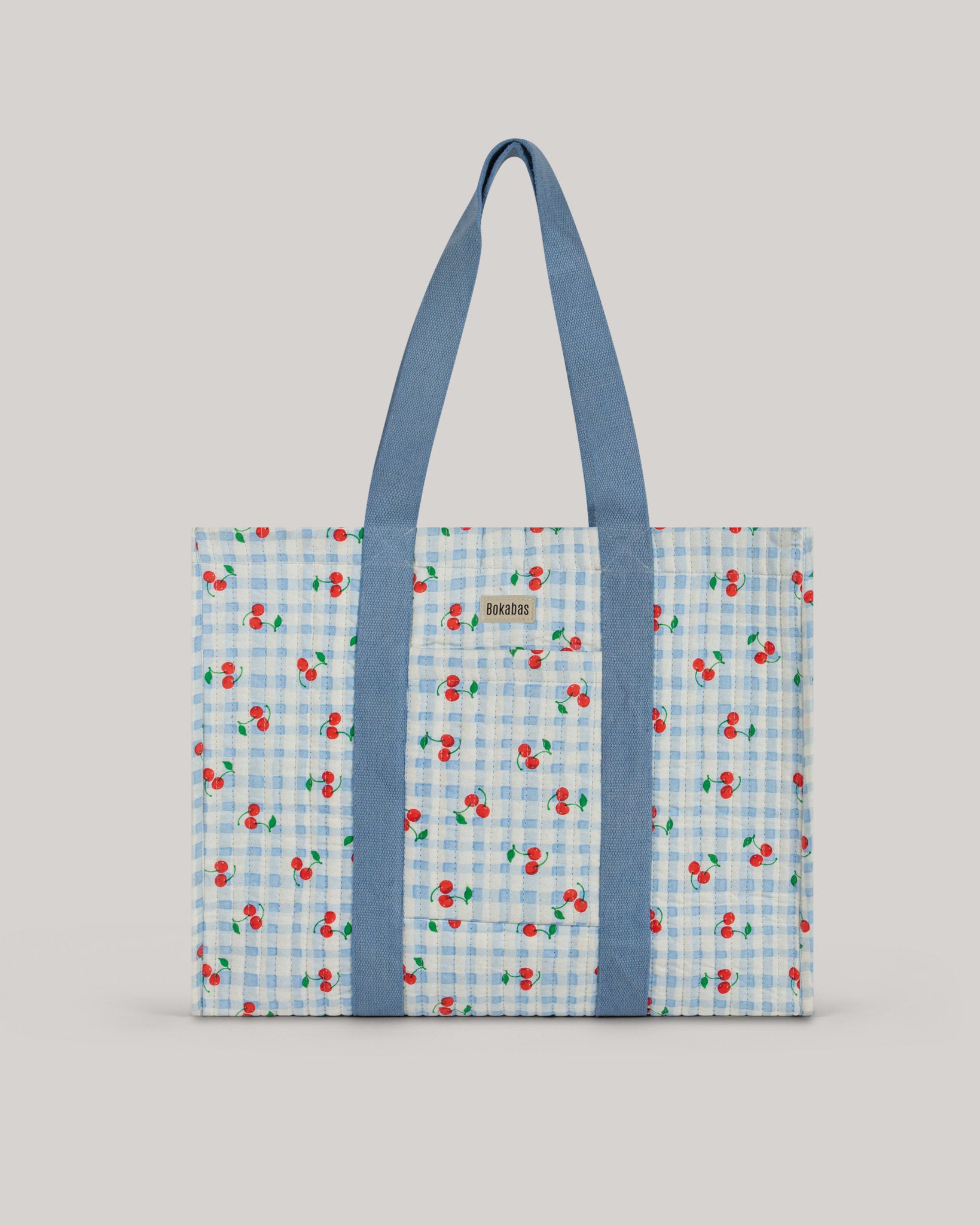 Bolso tote de tela acolchada Cerise