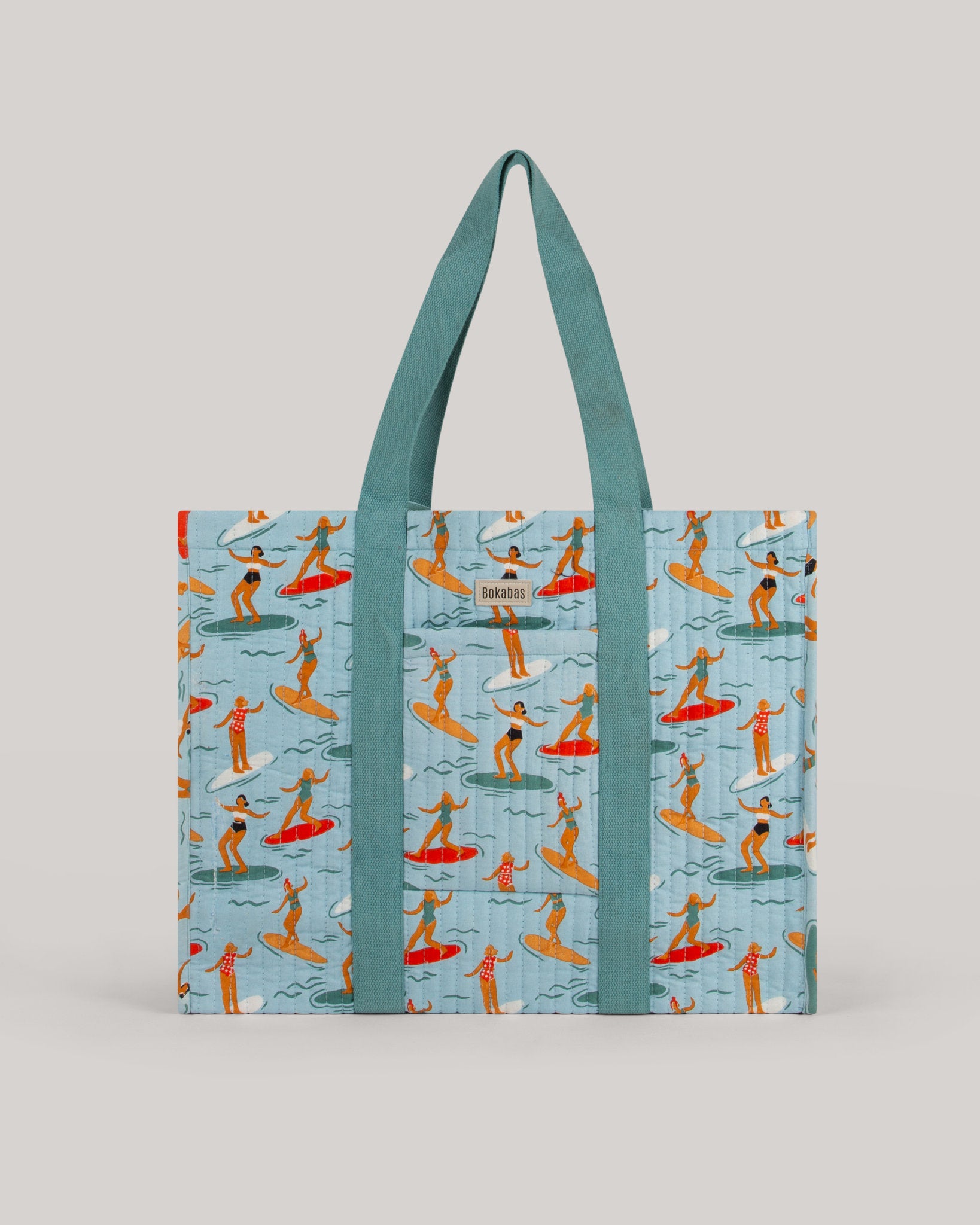 Bolso tote de tela acolchada Surf