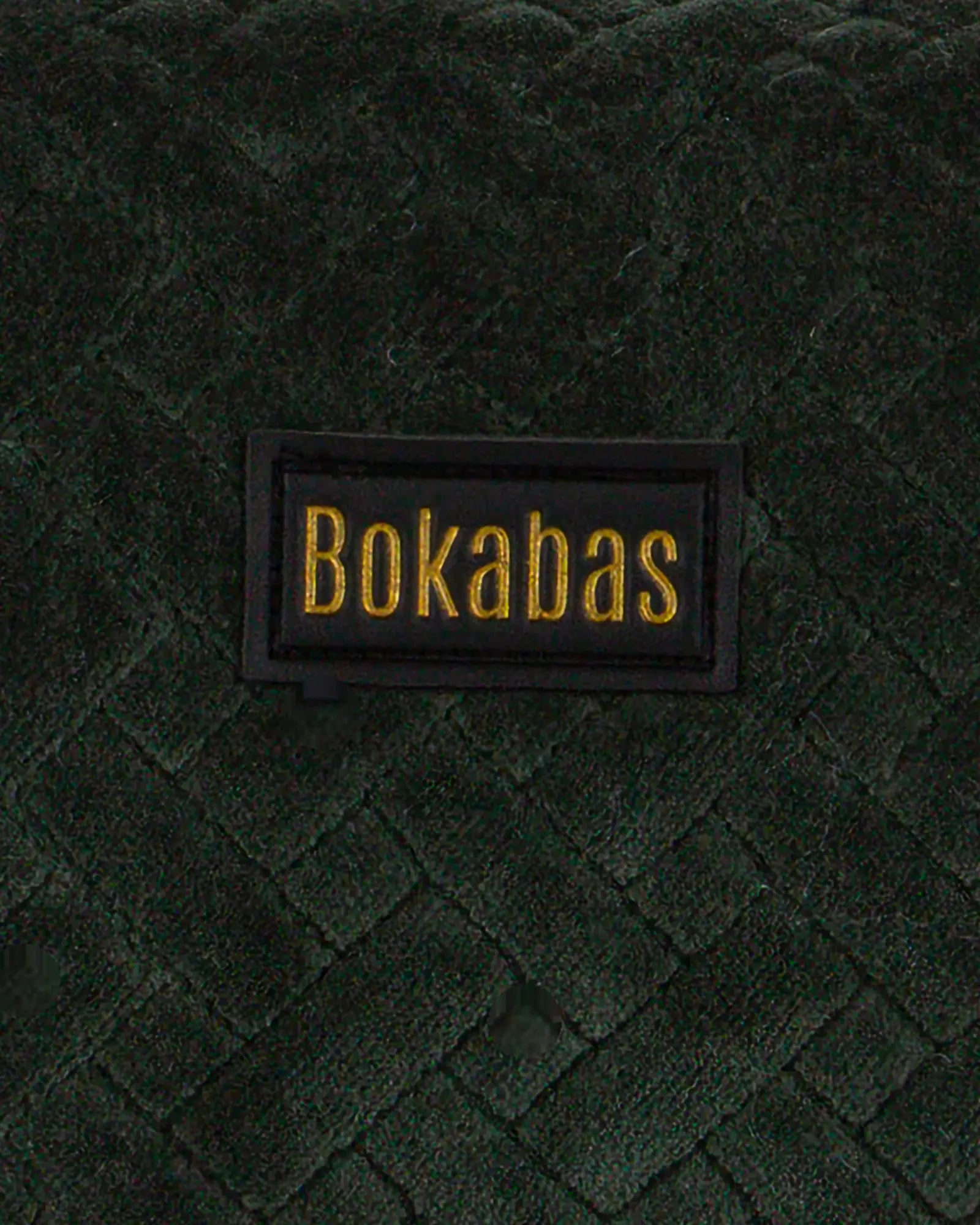 Trousse de toilette en velours côtelé Bokabas, vert kaki, zoom sur la matière
