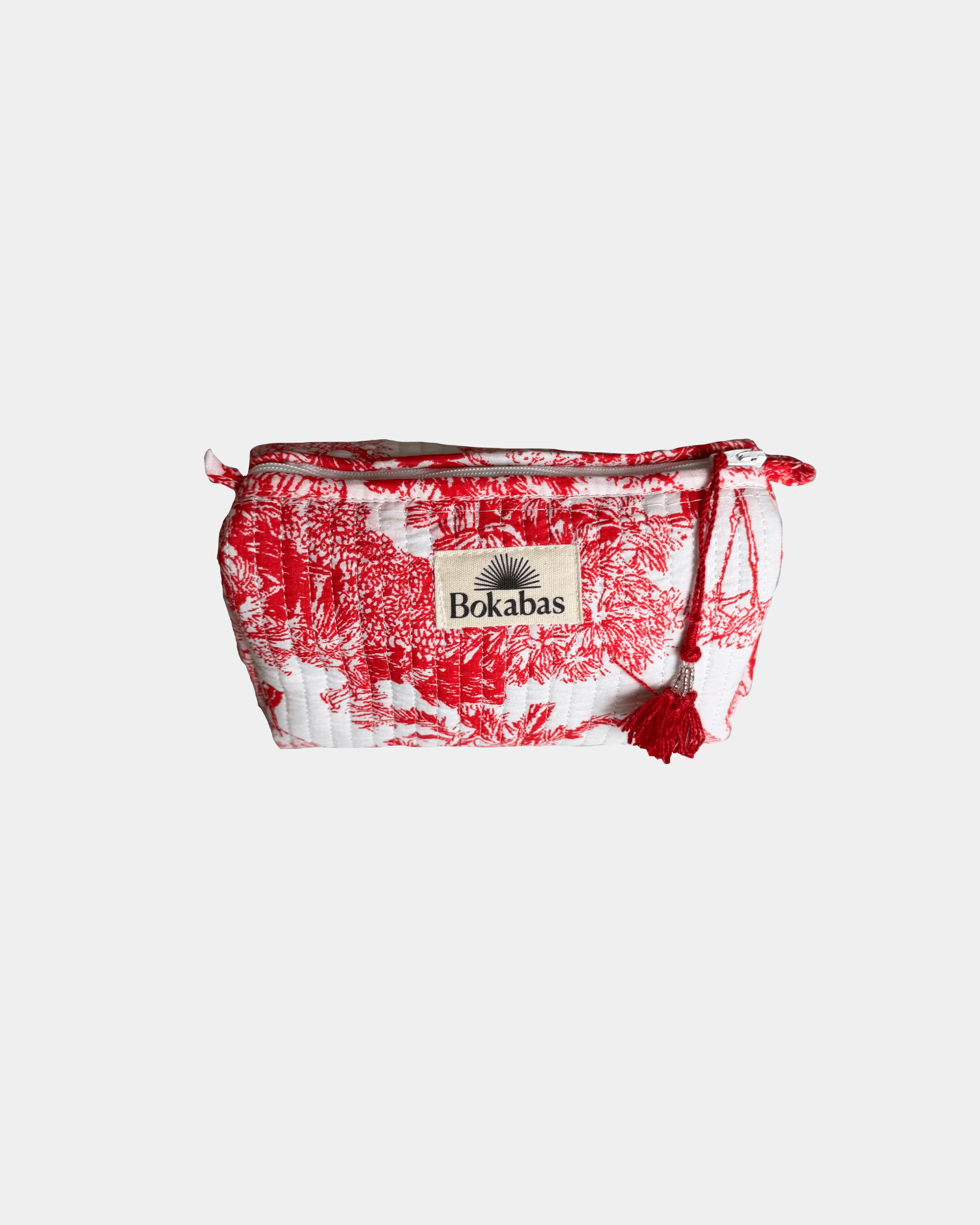 Trousse matelassée - JOUY Rouge - Déclassée (décoloration légère) –50%