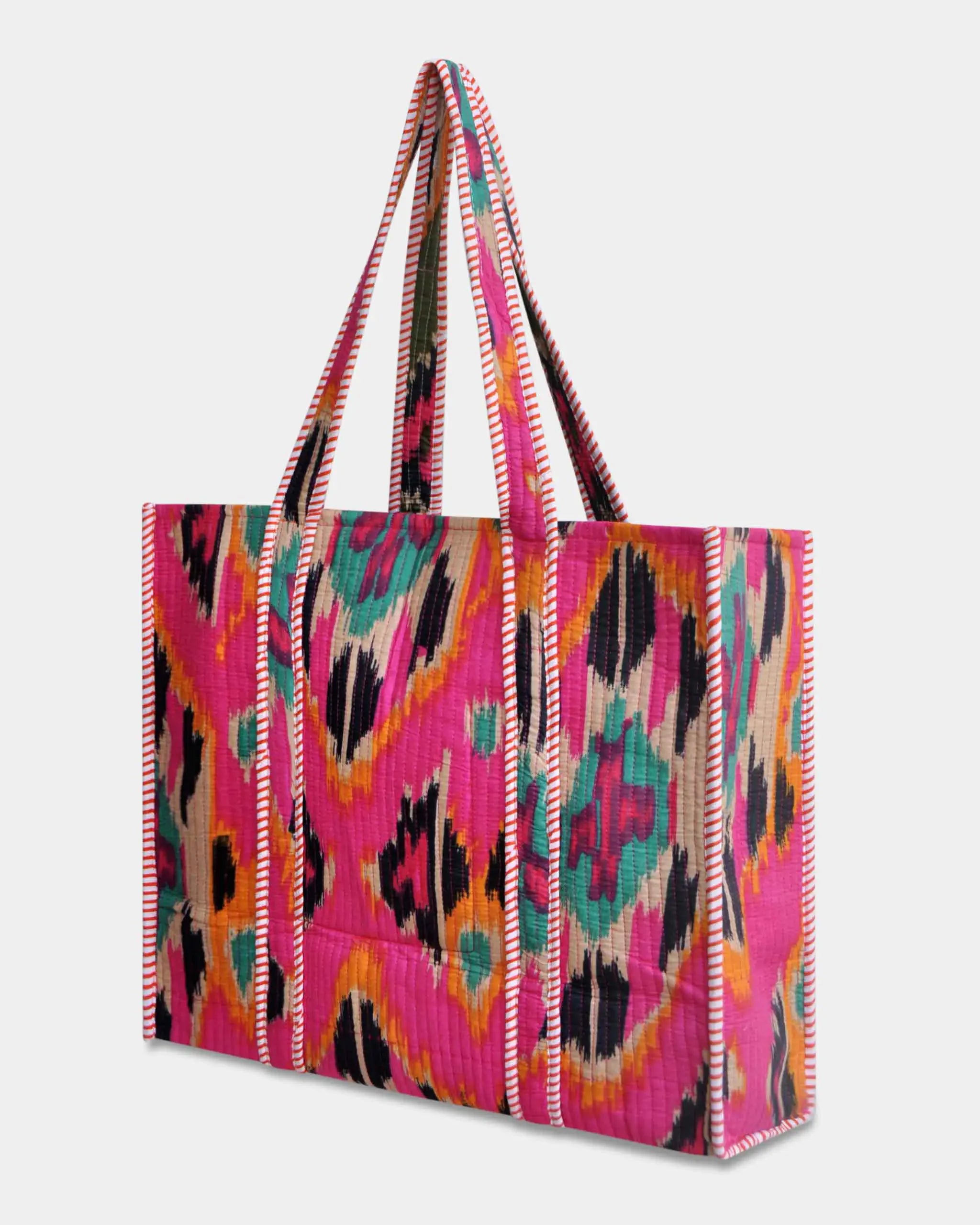 Sac cabas réversible en coton matelassé - DESI Rose - Bokabas Sac (Image 2)