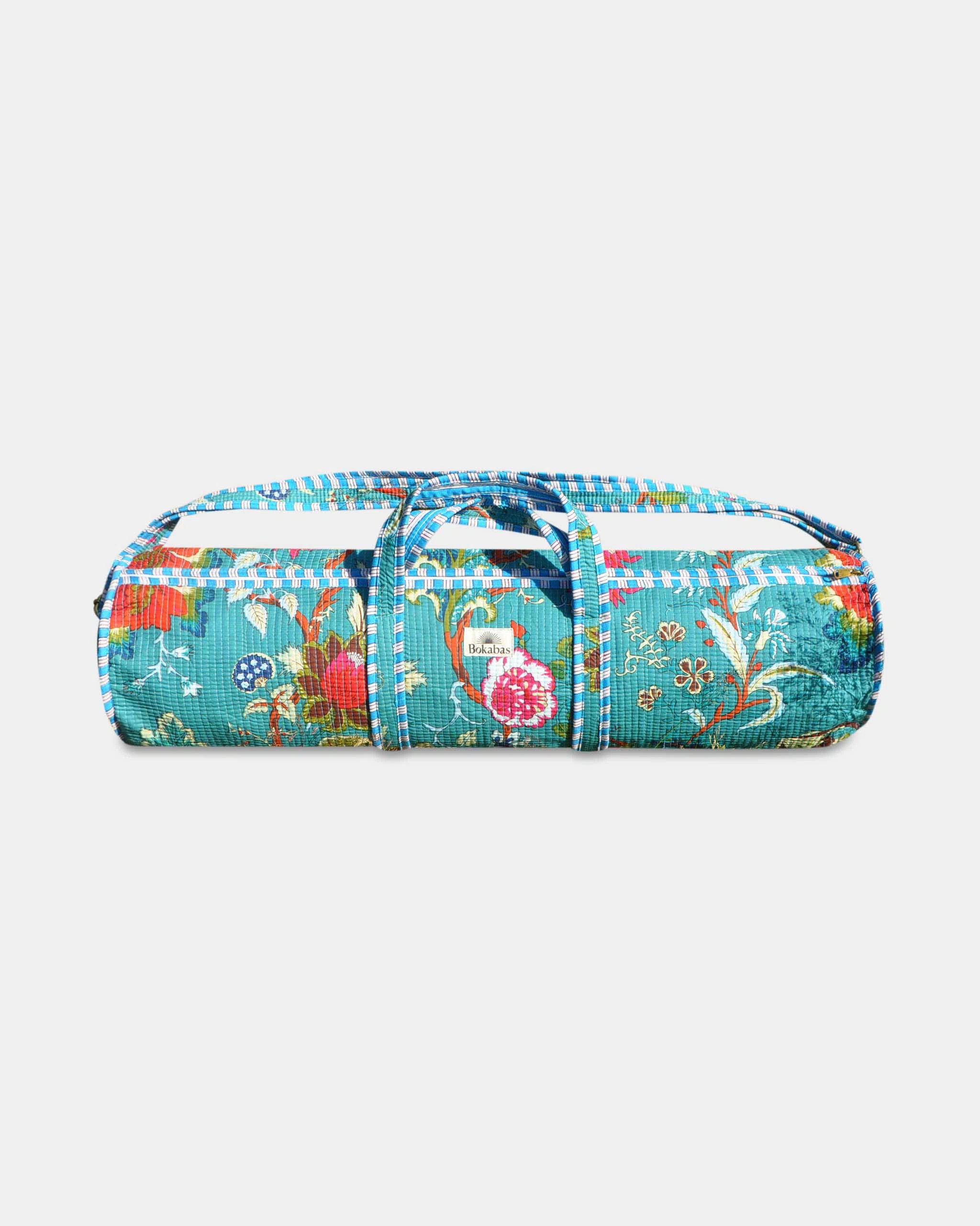 Sac de yoga en coton matelassé - FORÊT Canard - Bokabas Sac de yoga (Image 1)