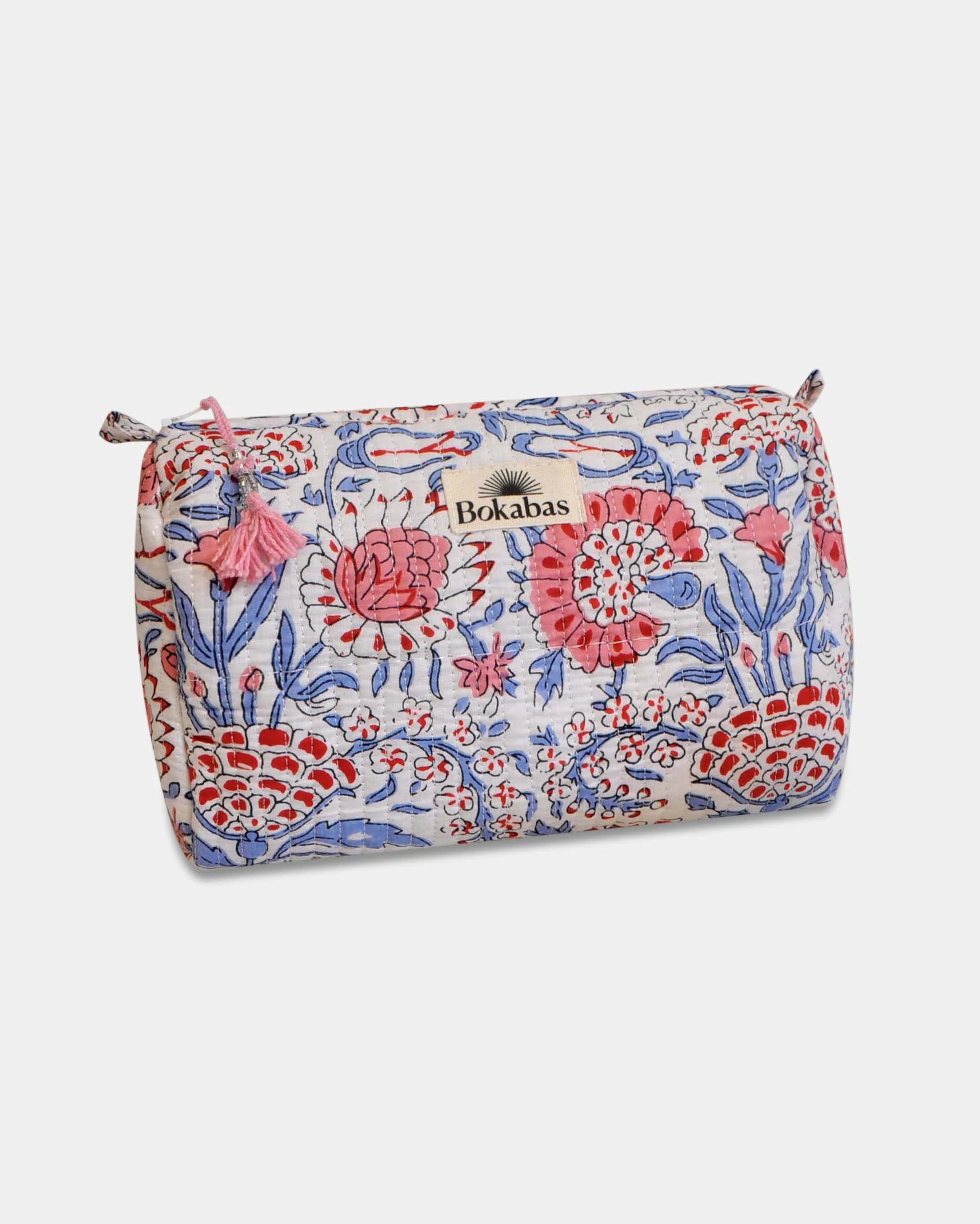 Trousse matelassée - Fleur Bleu - Bokabas Trousse (Image 2)