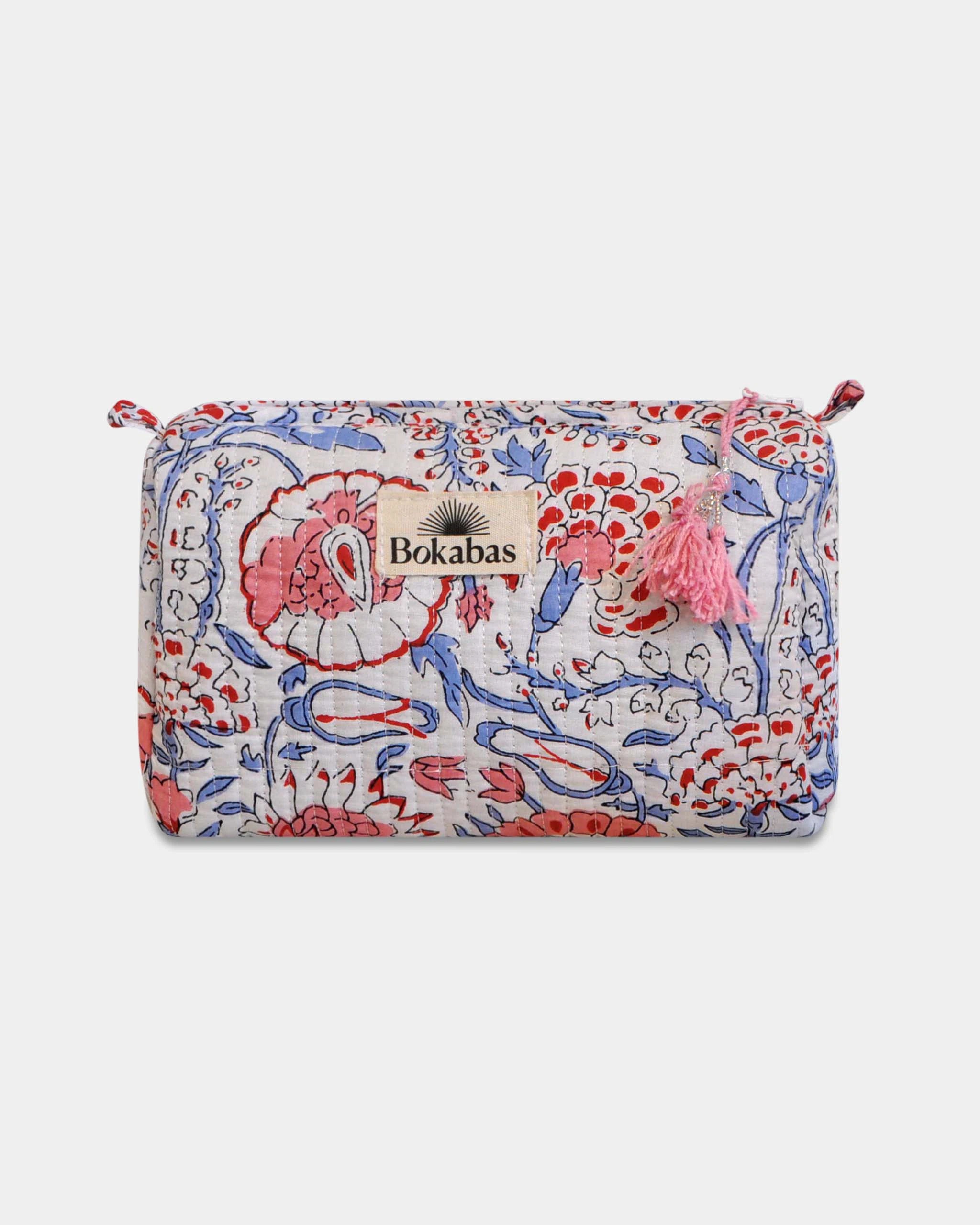 Trousse matelassée - Fleur Bleu - Bokabas Trousse (Image 4)