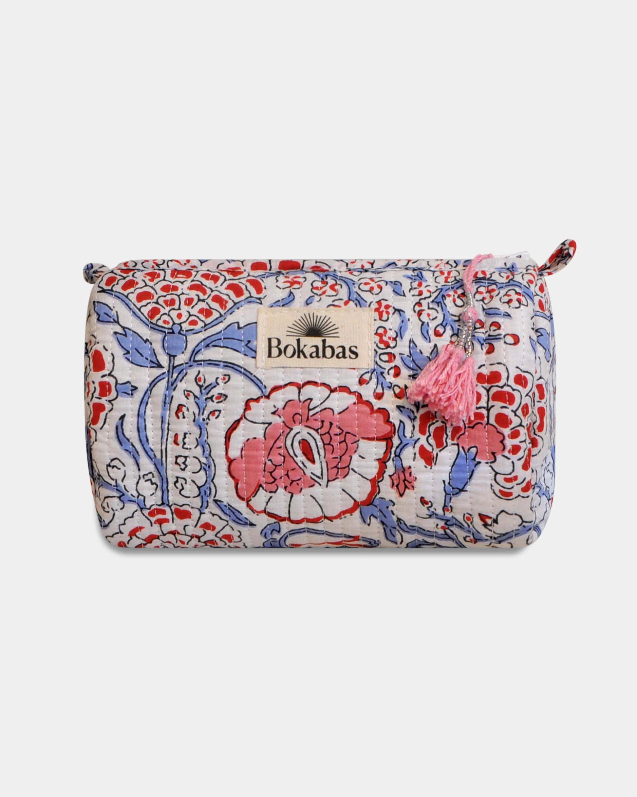 Trousse matelassée - Fleur Bleu - Bokabas Trousse (Image 3)
