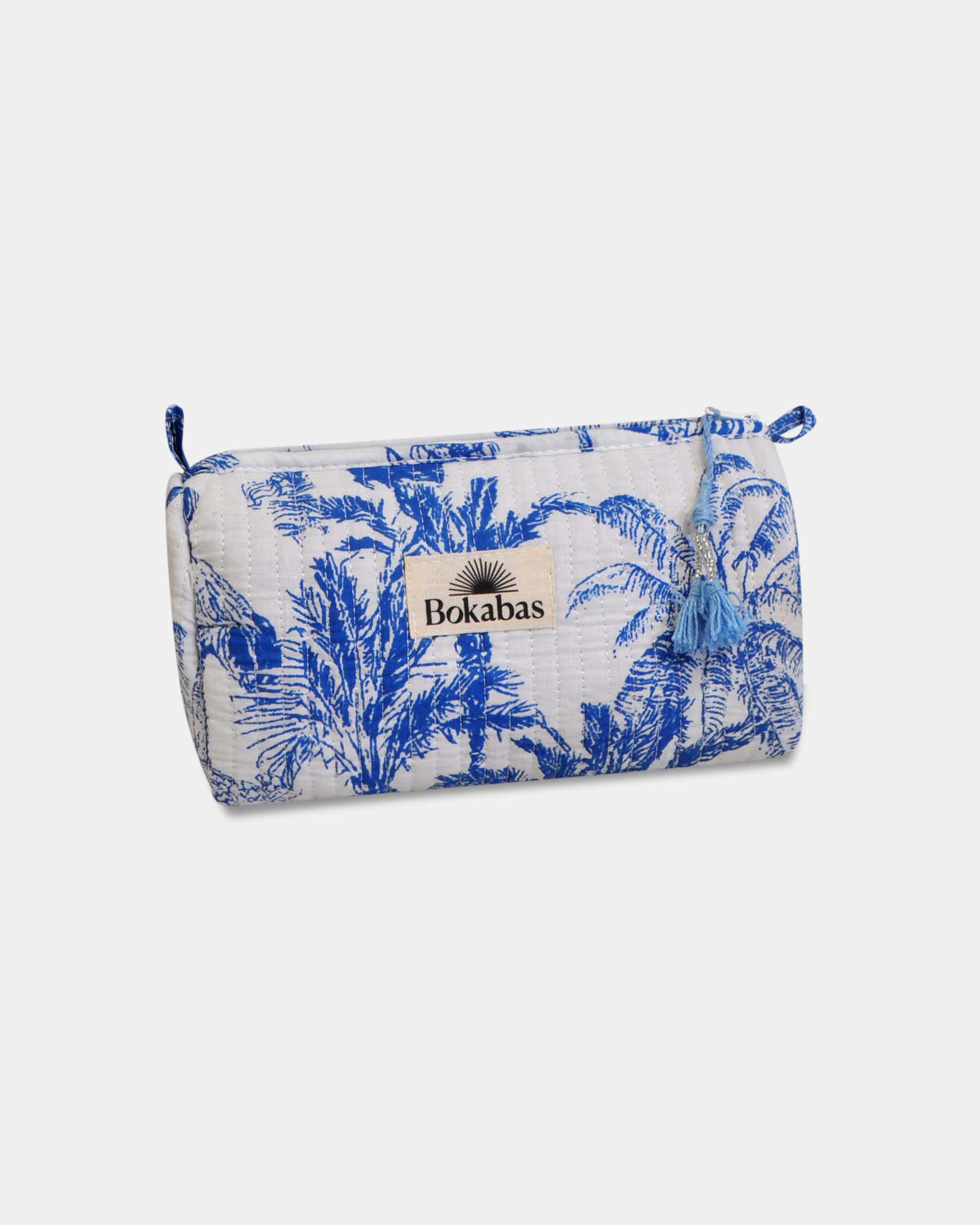 Trousse matelassée - JOUY Bleu - Bokabas Trousse (Image 2)